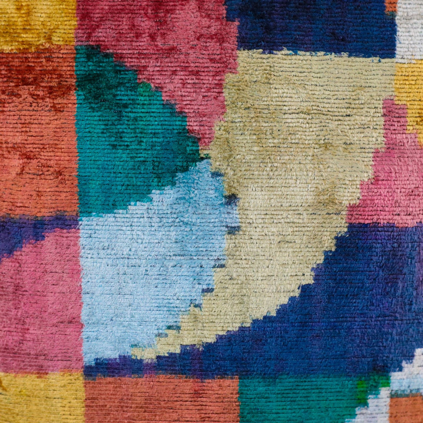 Velvet Ikat Geometry Colorblock