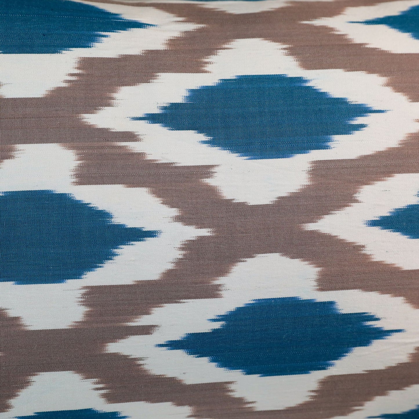 Silk Ikat Taupe Lozenge