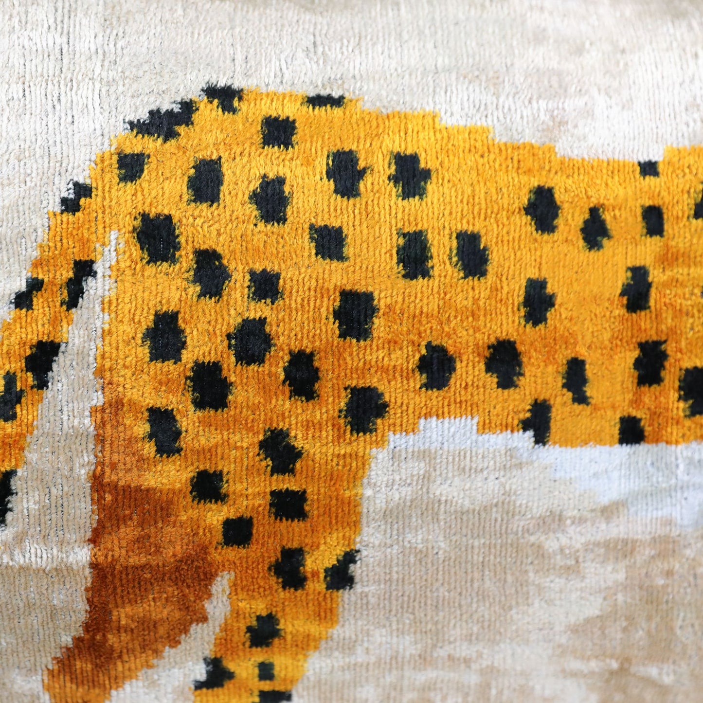 Velvet Ikat Safari Leopard