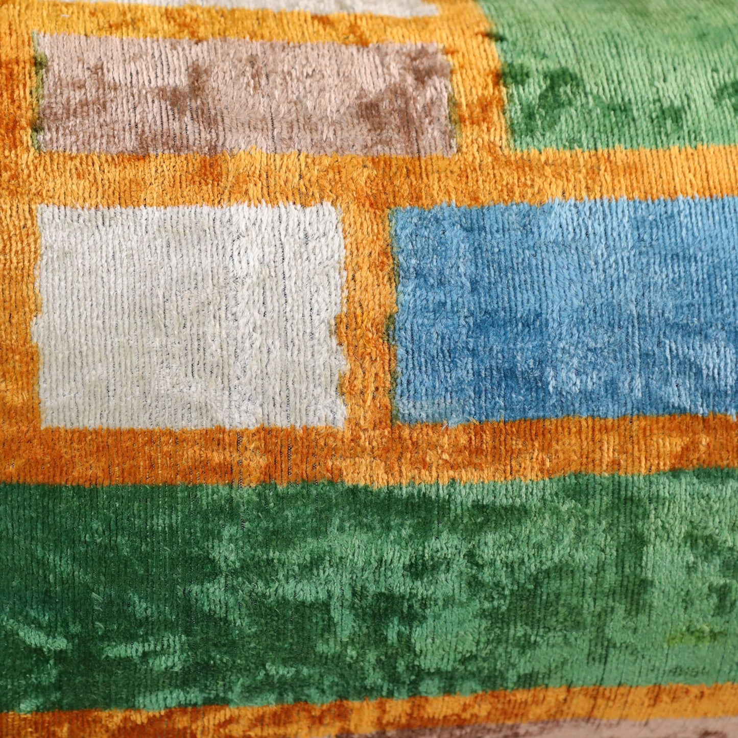 Velvet Ikat Colourful Geometric