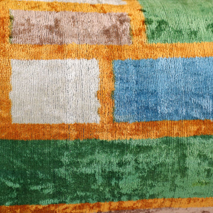 Velvet Ikat Colourful Geometric