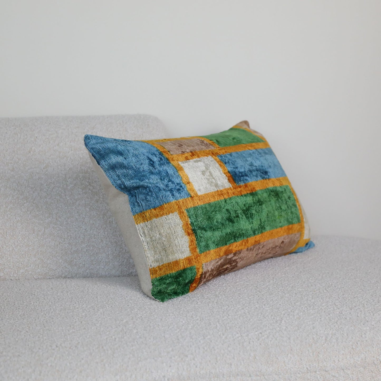 Velvet Ikat Colourful Geometric