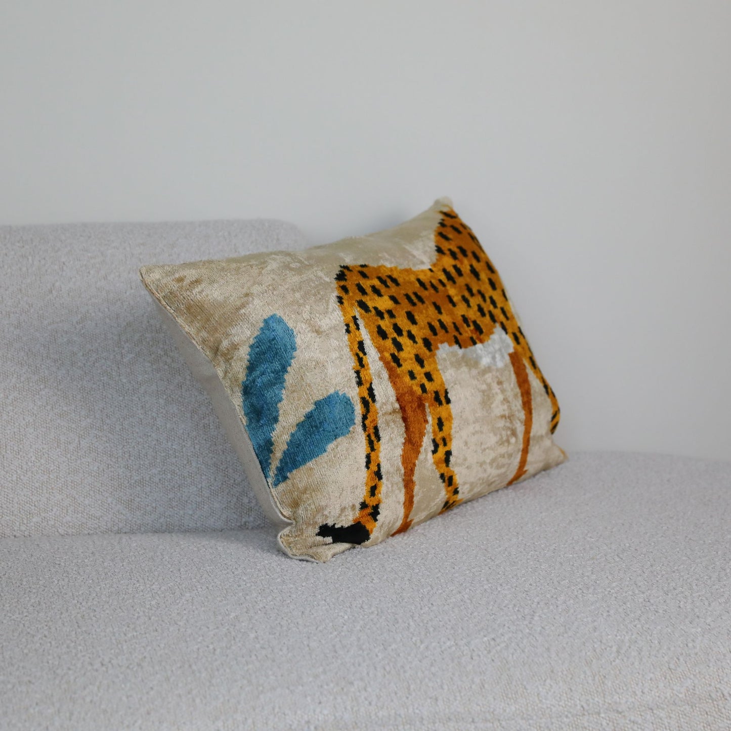Velvet Ikat Safari Leopard