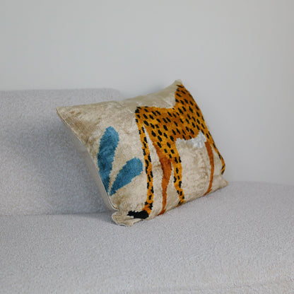 Velvet Ikat Safari Leopard