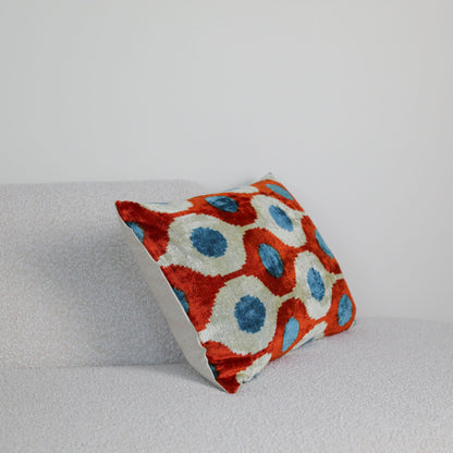 Velvet Ikat  Coral Loop