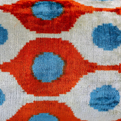 Velvet Ikat  Coral Loop