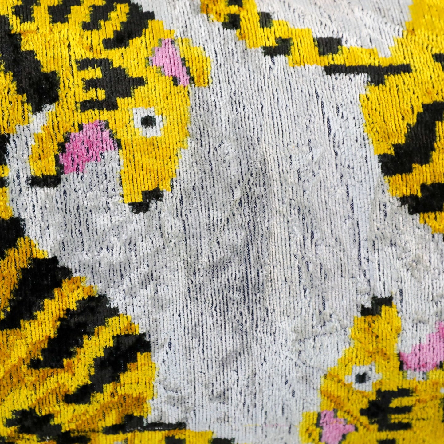 Velvet Ikat Twin Tigers