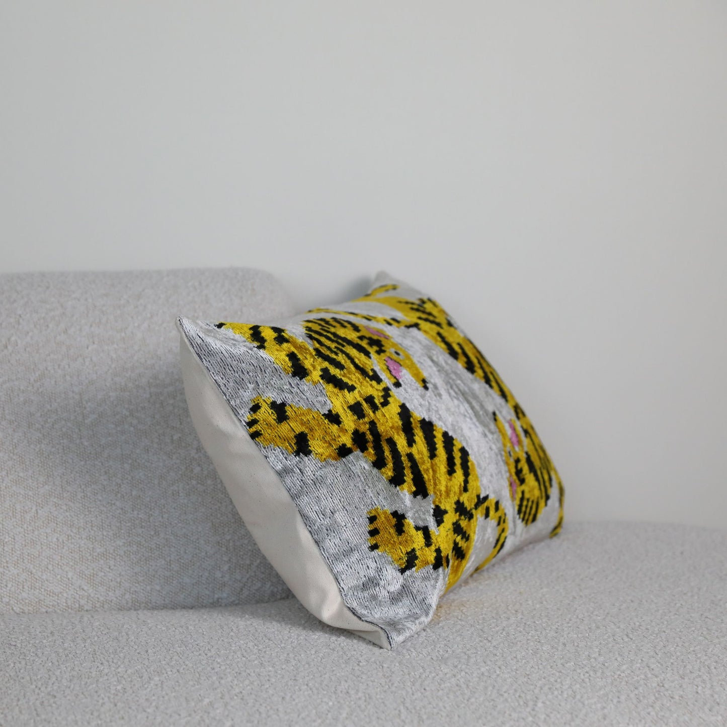 Velvet Ikat Twin Tigers