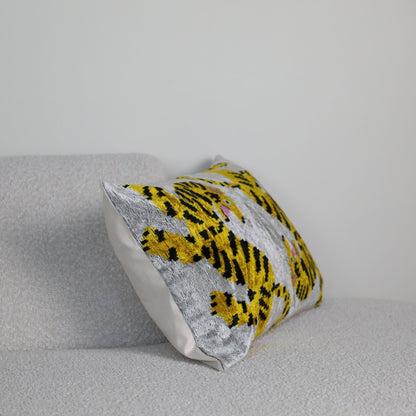 Velvet Ikat Twin Tigers
