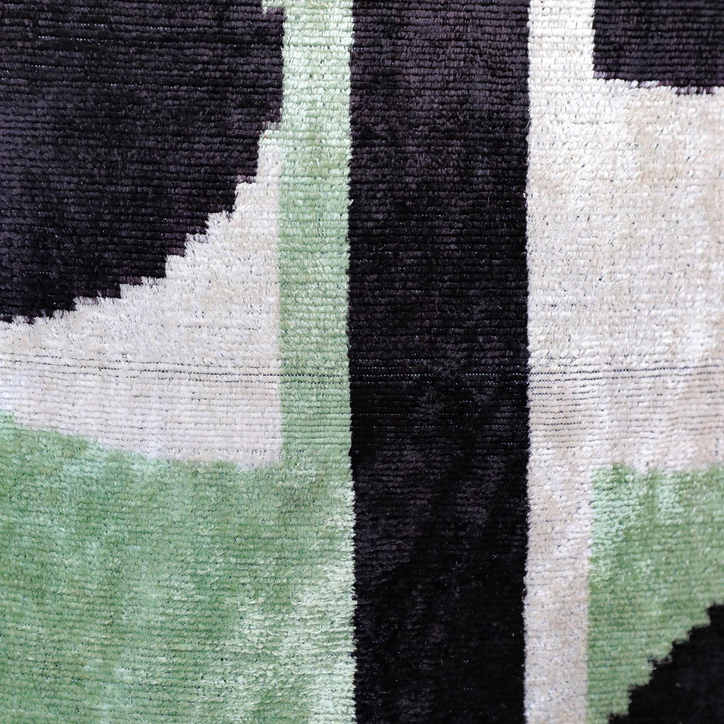 Velvet Ikat Green Axis