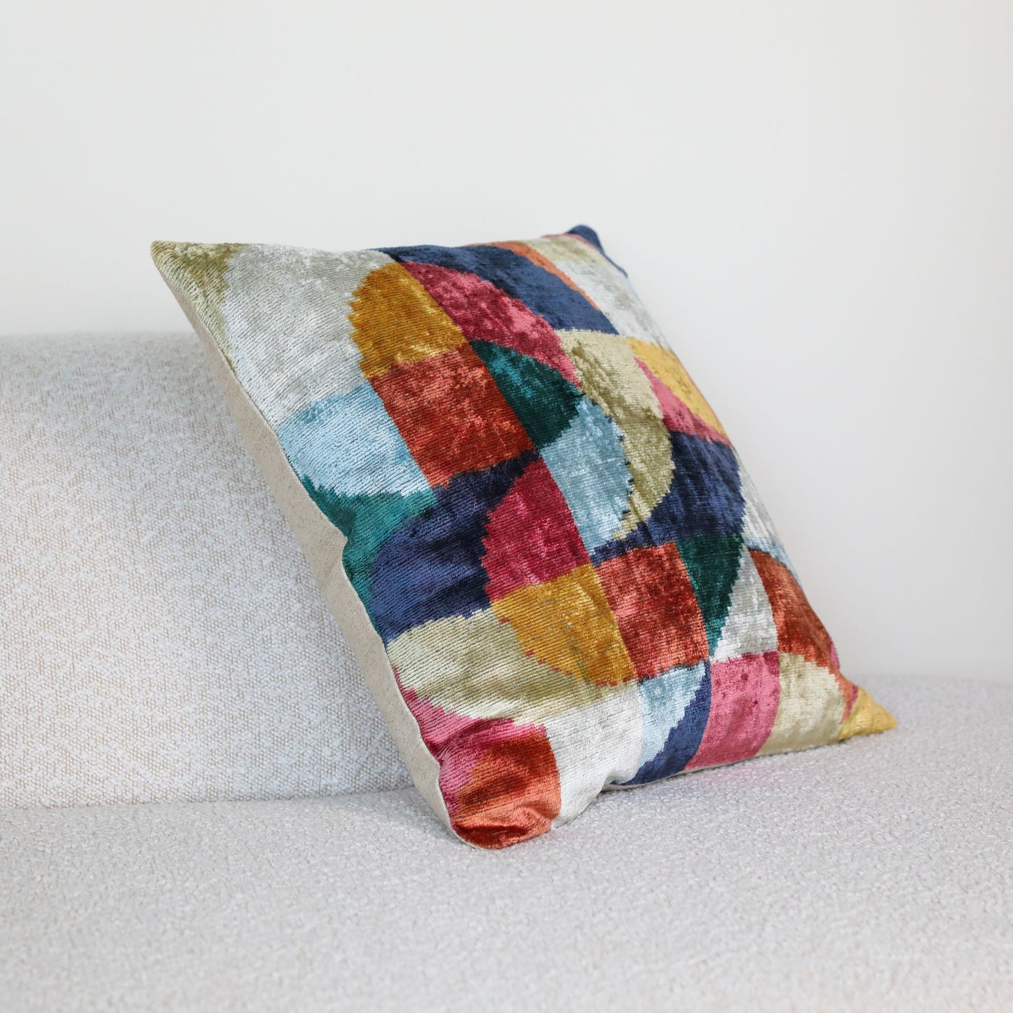 Velvet Ikat Geometry Colorblock