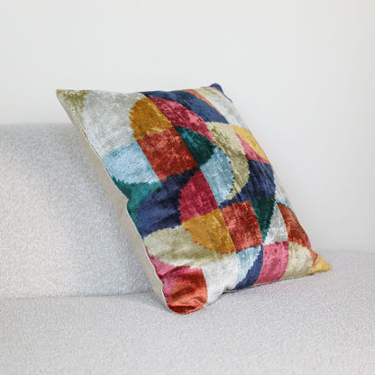 Velvet Ikat Geometry Colorblock