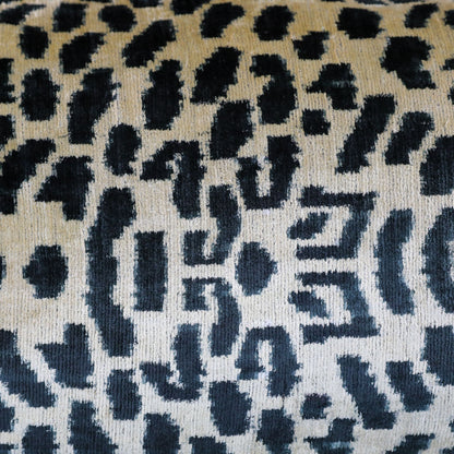 Velvet Ikat Sand Leopard