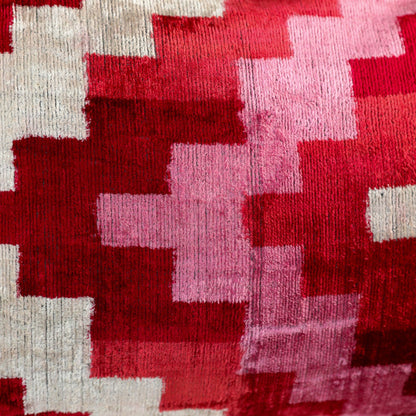 Velvet Ikat Berry Zigzag