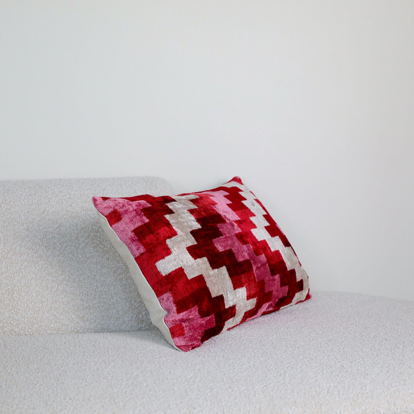 Velvet Ikat Berry Zigzag
