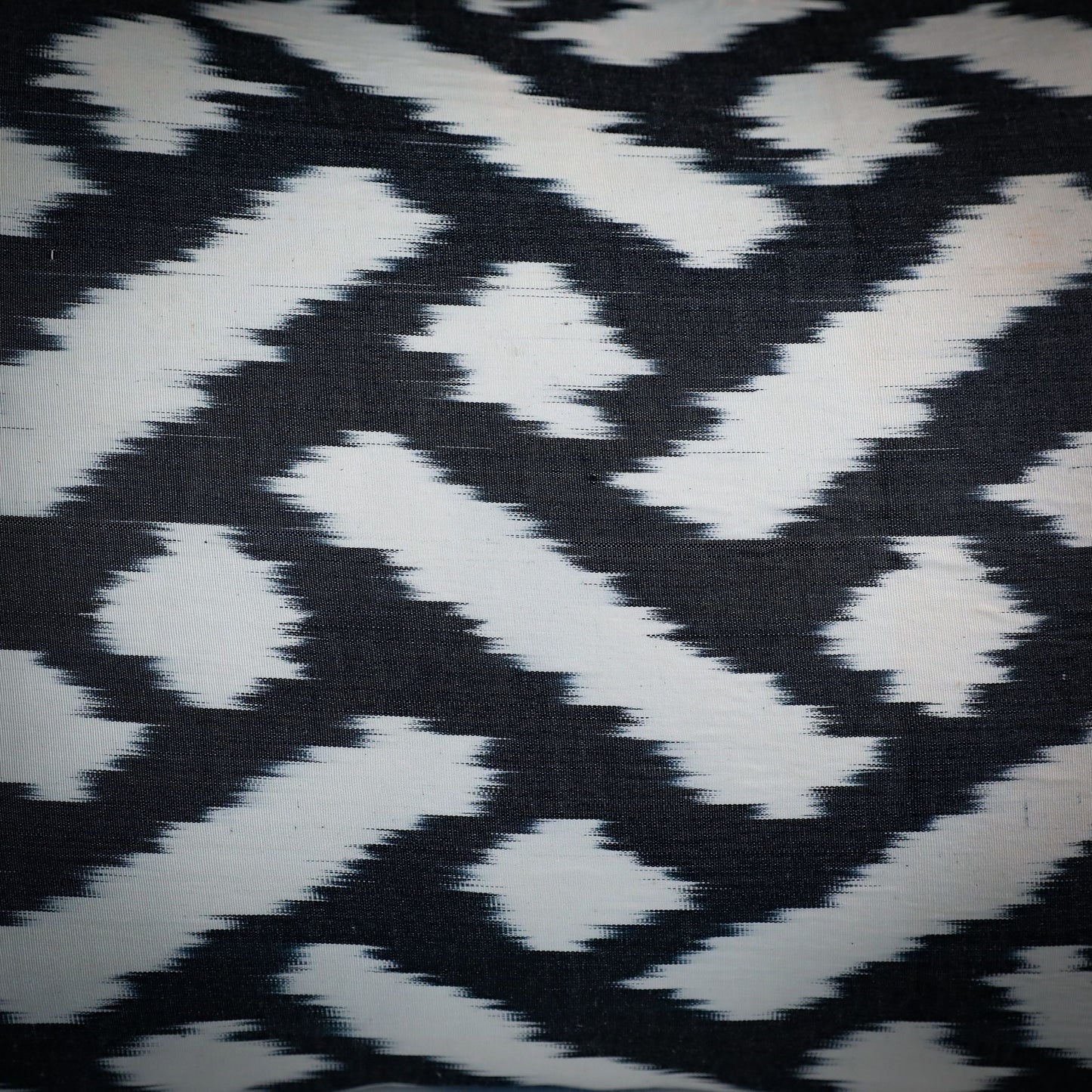 Silk Ikat Black Pattern