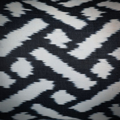 Silk Ikat Black Pattern