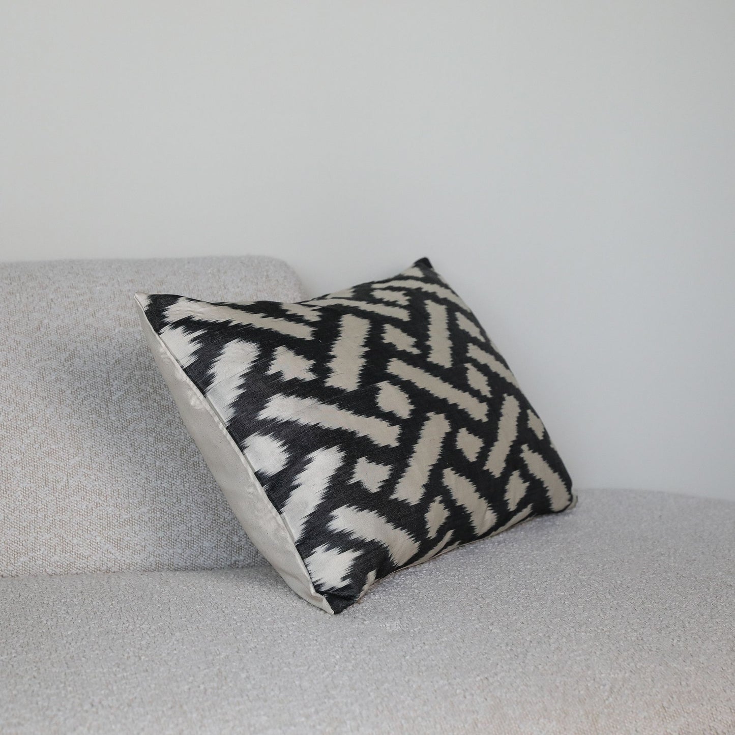 Silk Ikat Black Pattern