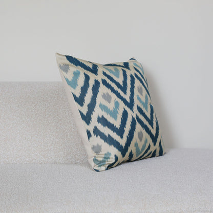 Silk Ikat Ocean Chevron