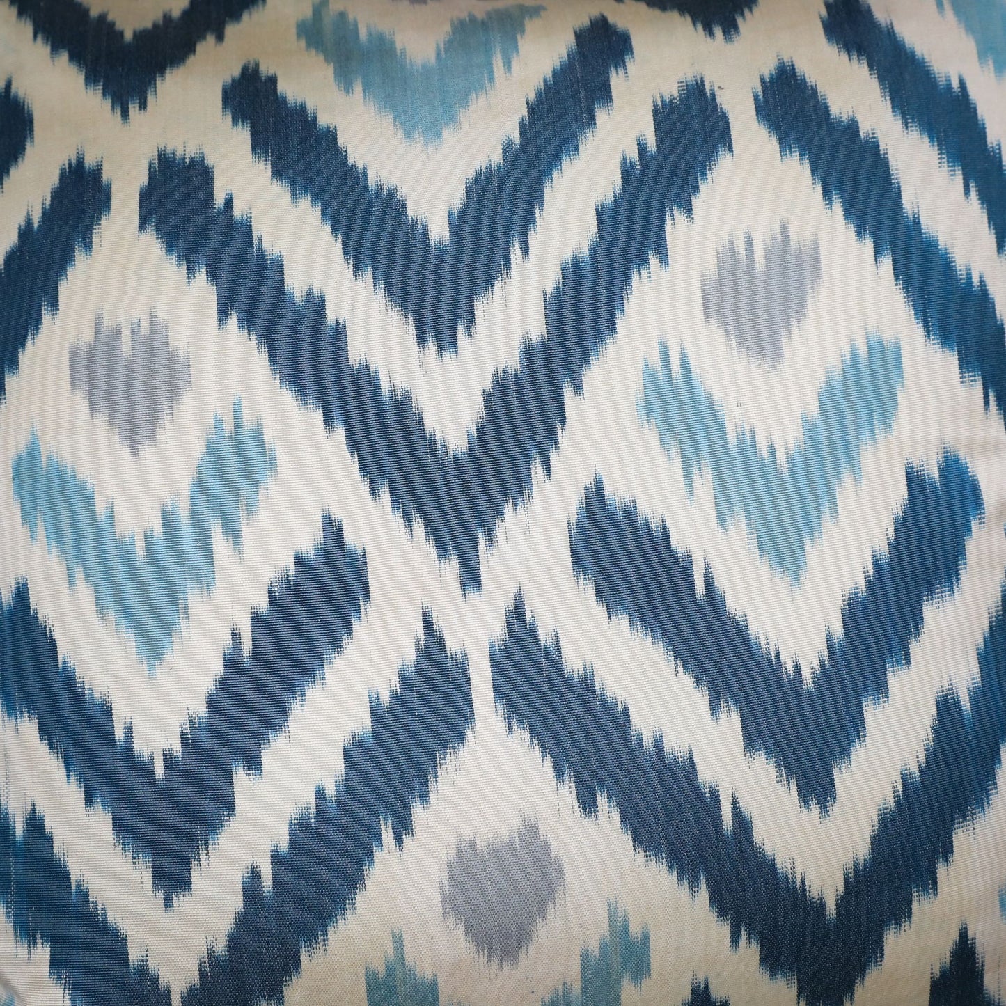 Silk Ikat Ocean Chevron