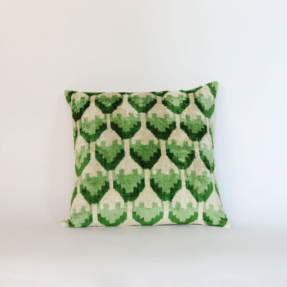 Velvet Ikat Green Grove