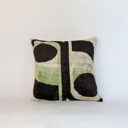 Velvet Ikat Green Axis