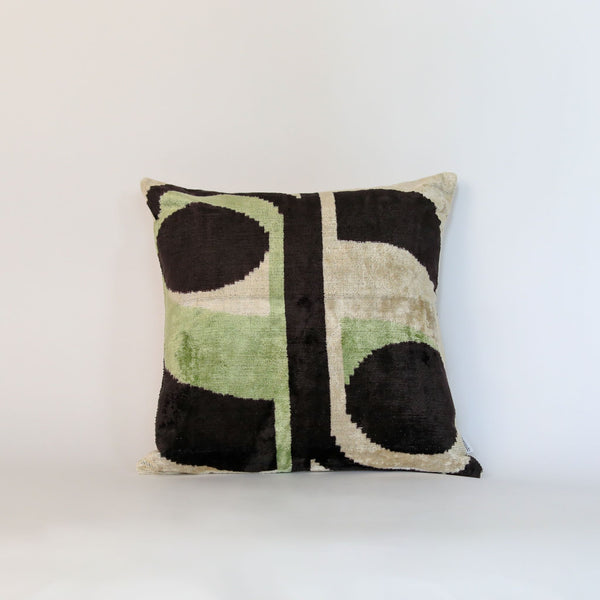Velvet Ikat Green Axis