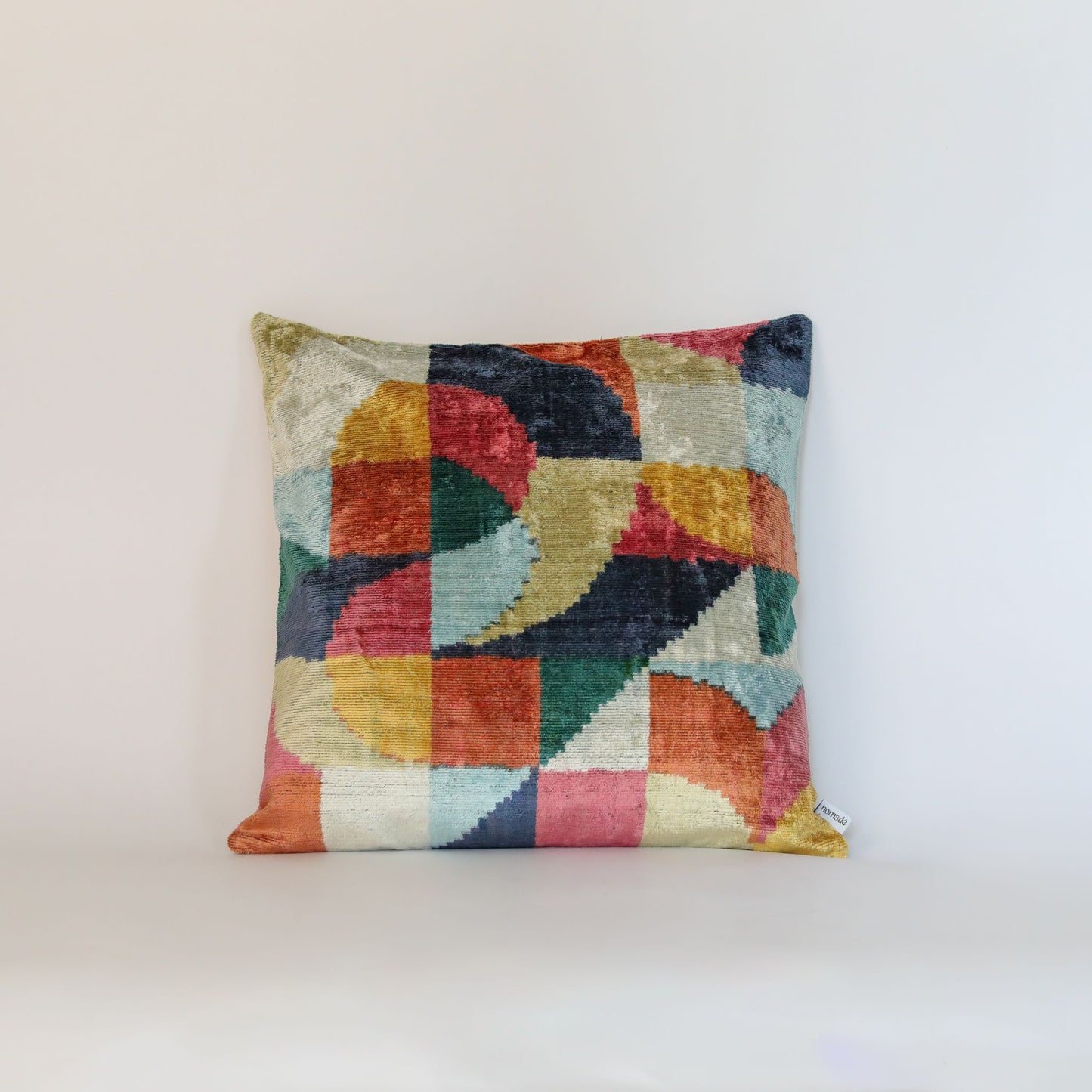 Velvet Ikat Geometry Colorblock