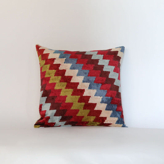 Velvet Ikat Red Mizzona
