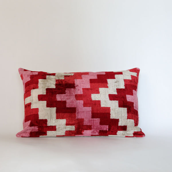 Velvet Ikat Berry Zigzag