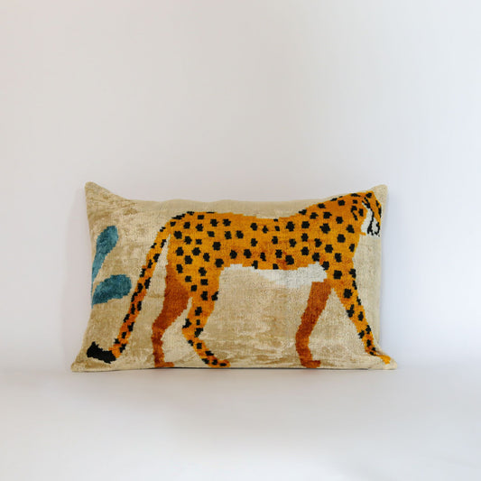 Velvet Ikat Safari Leopard