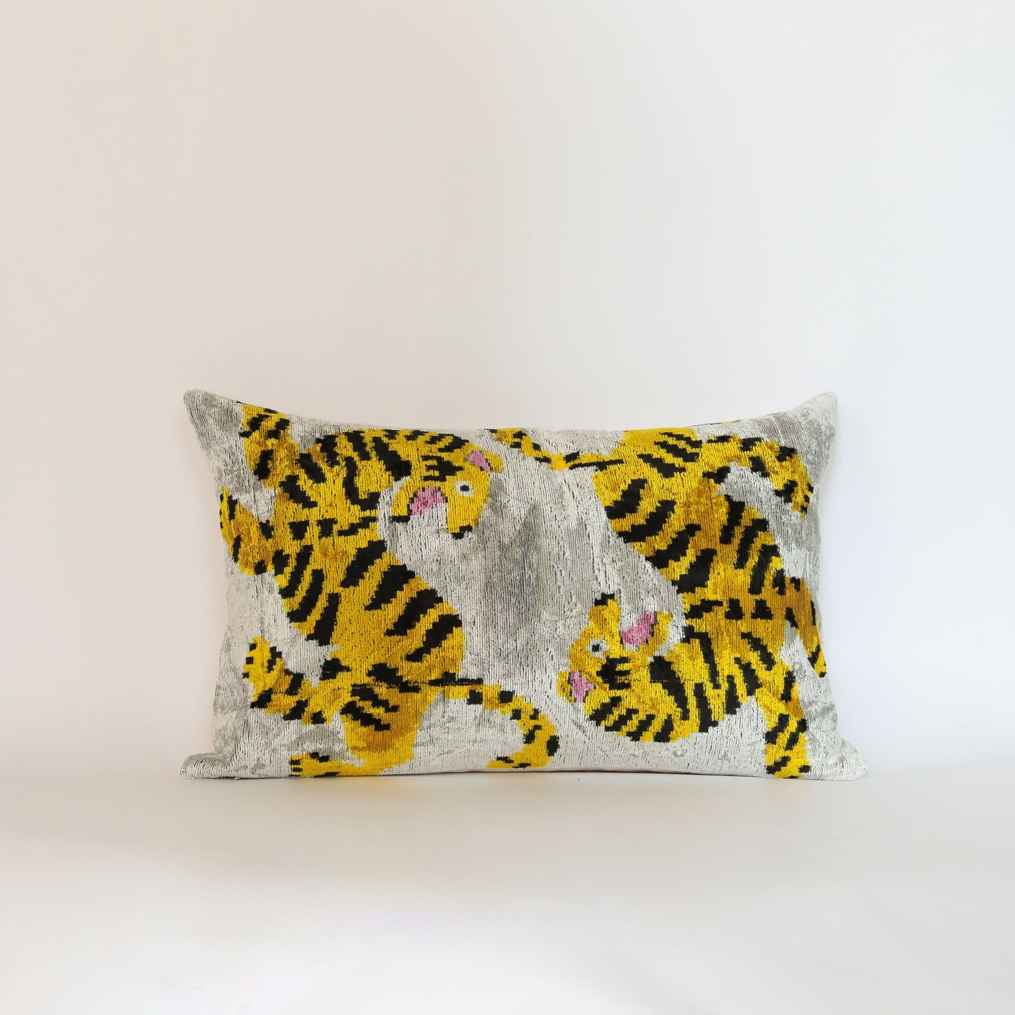 Velvet Ikat Twin Tigers