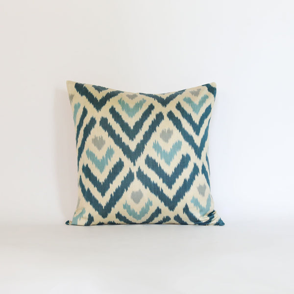 Silk Ikat Ocean Chevron