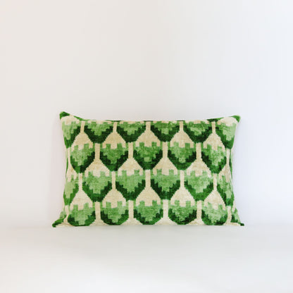 Velvet Ikat Green Grove