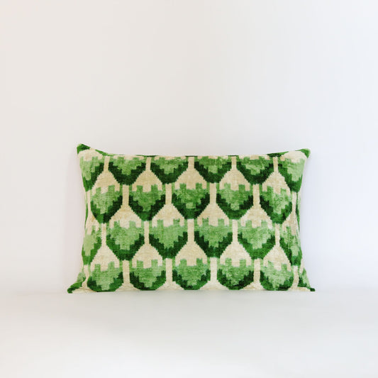 Velvet Ikat Green Grove