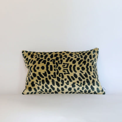 Velvet Ikat Sand Leopard