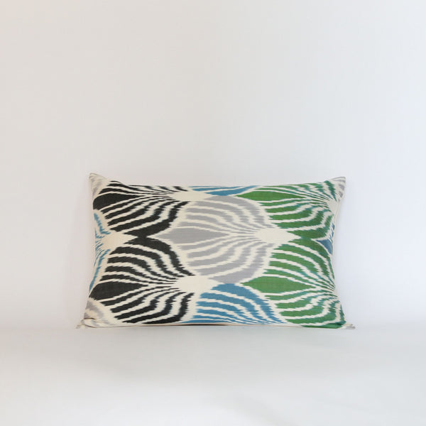 Silk Ikat Emerald Wave
