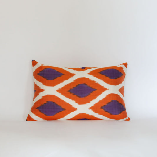 Silk Ikat Orange Violet