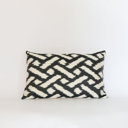 Silk Ikat Black Pattern
