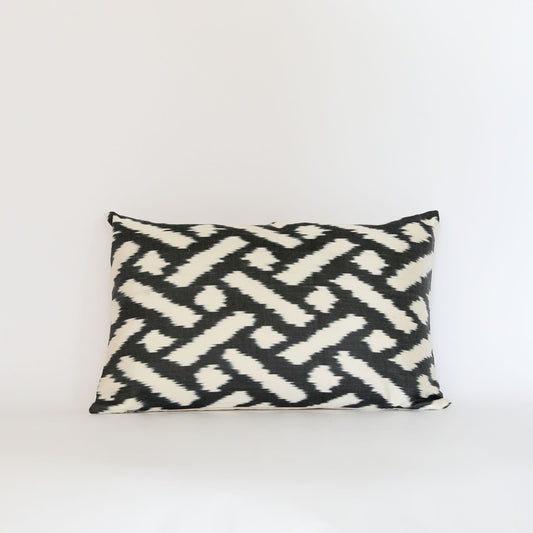 Silk Ikat Black Pattern