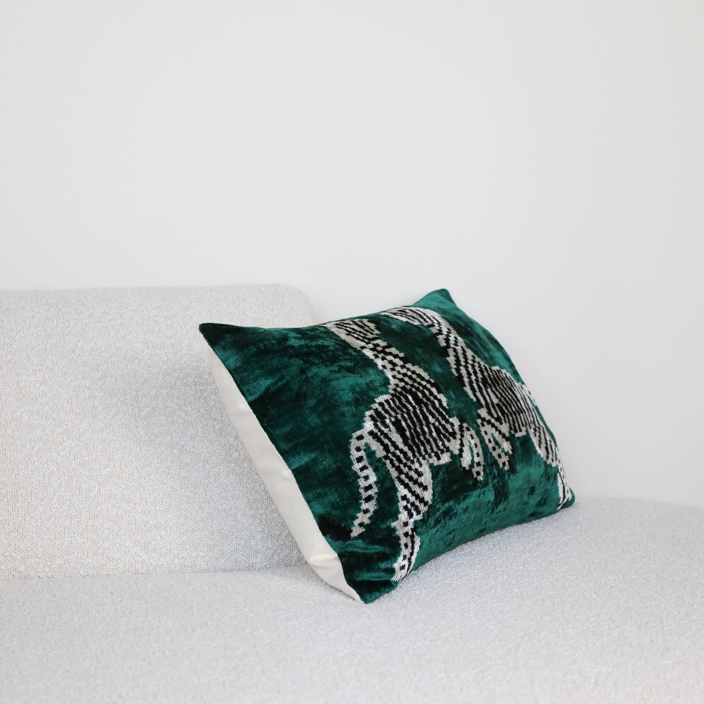 Velvet Ikat Green Zebra