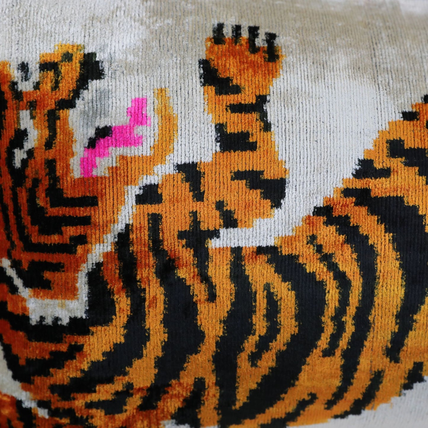 Velvet Ikat  Wild Tiger