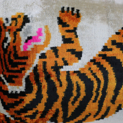 Velvet Ikat  Wild Tiger