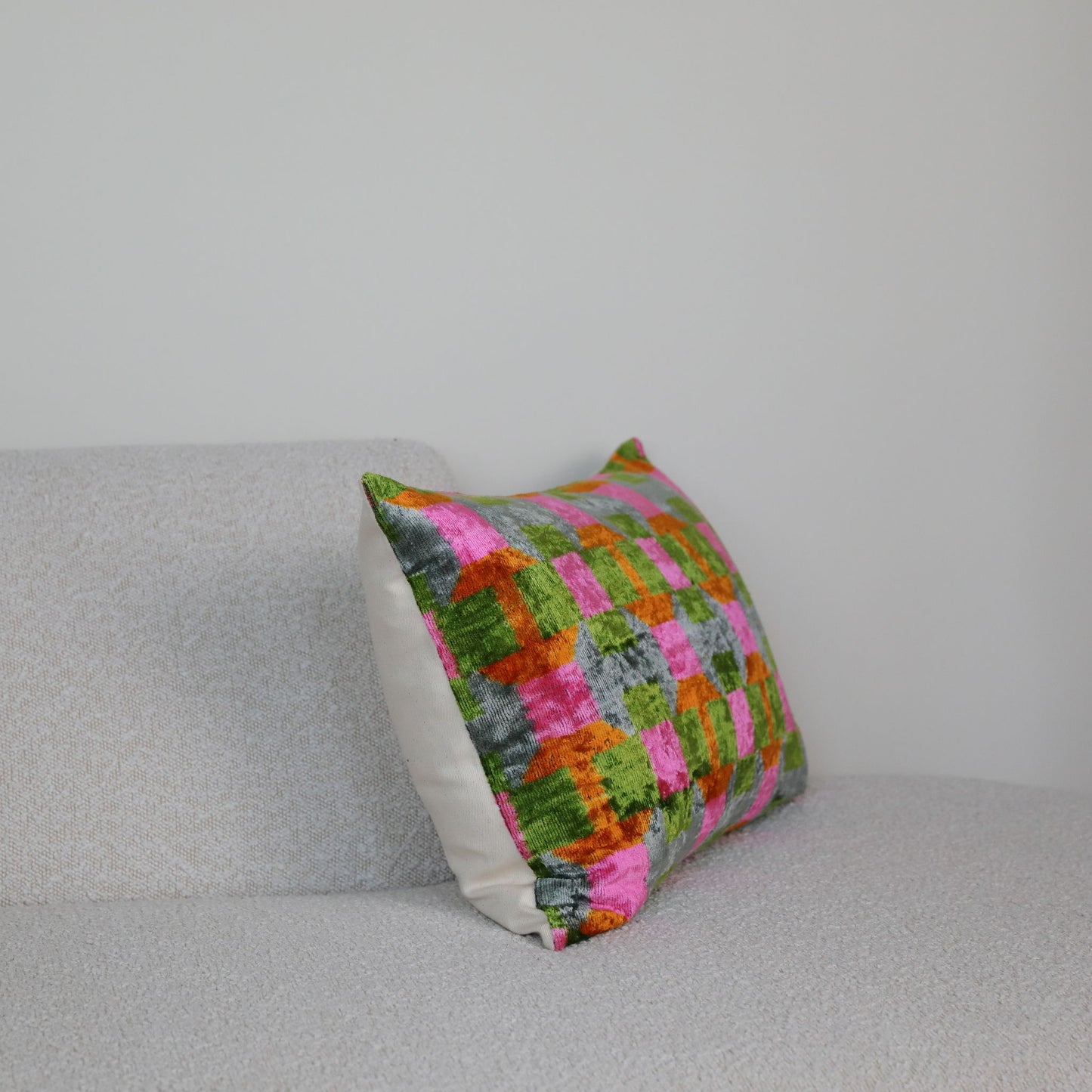 Velvet Ikat Patchwork Geometry