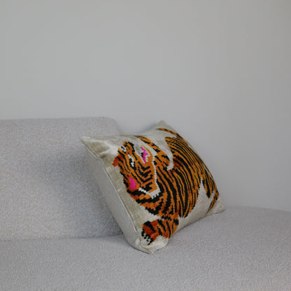 Velvet Ikat  Wild Tiger
