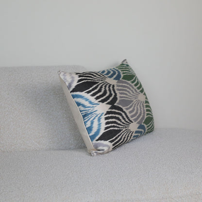 Silk Ikat Emerald Wave