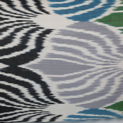 Silk Ikat Emerald Wave