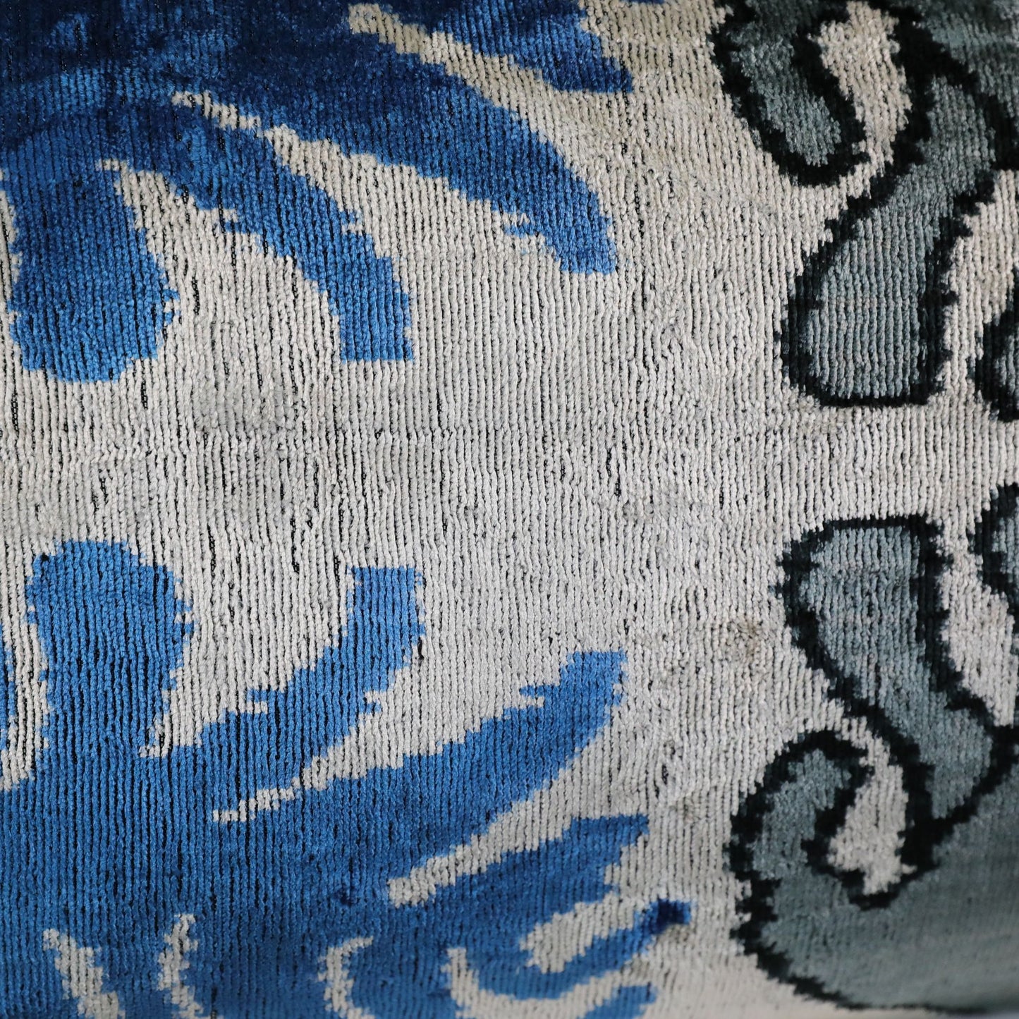 Velvet Ikat Silver Elephant