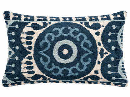 Azura Velvet Ikat Pillow Cover