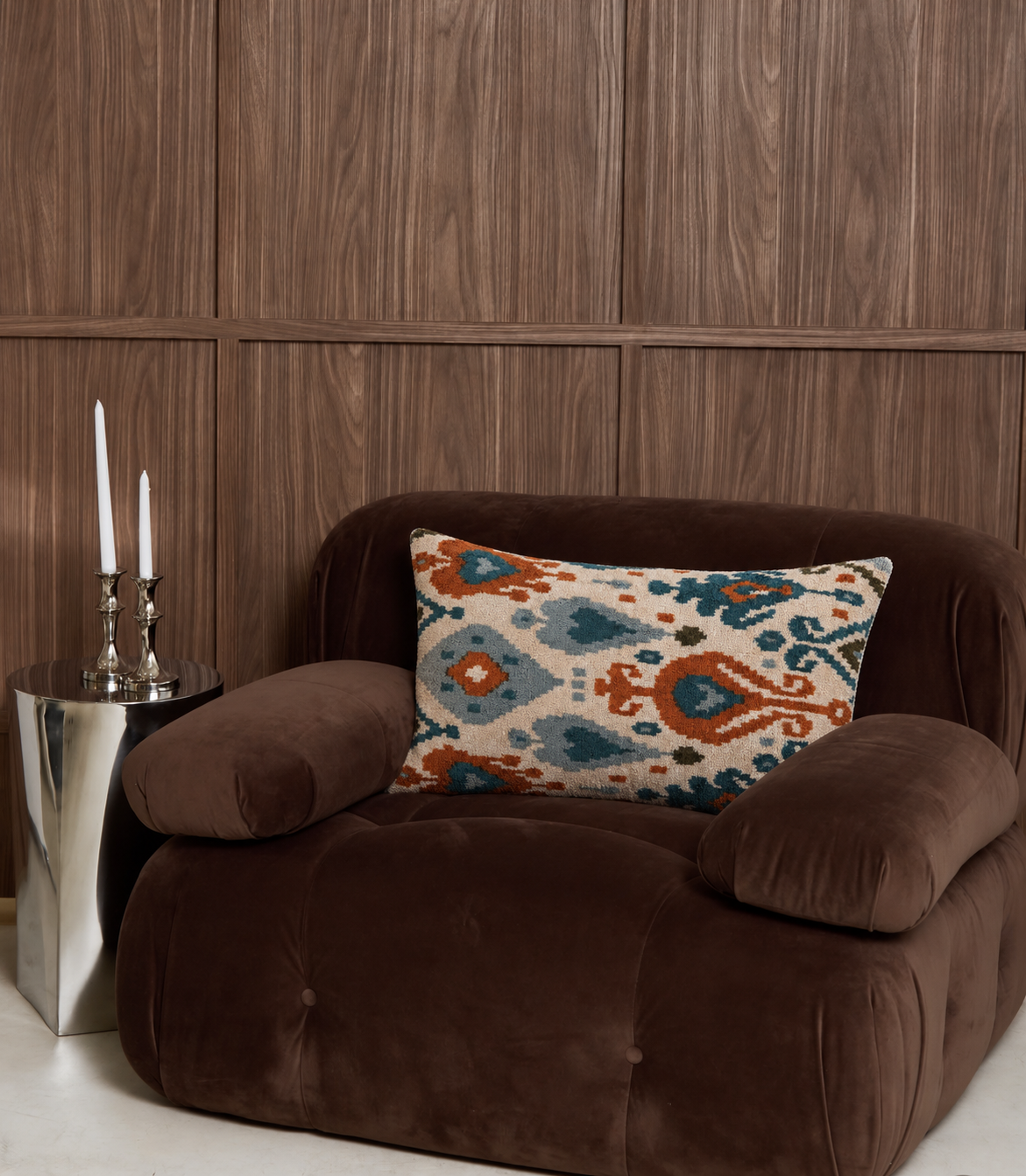 Siena Velvet Ikat Pillow Cover